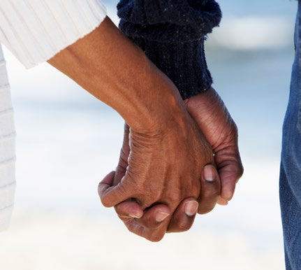 image of couple holding hands